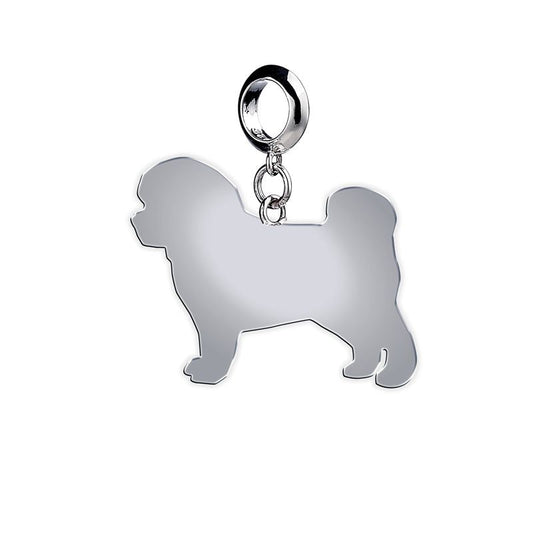 Bolognese Silhouette Silver Charm - MYLEE London