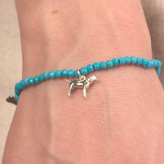 Border Terrier Crystal Bracelet - Personalised - MYLEE London