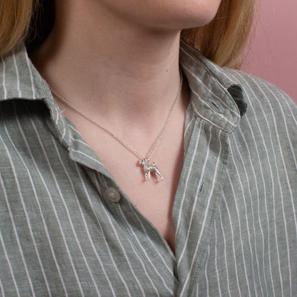 Boxer Silver Necklace - Personalised - MYLEE London