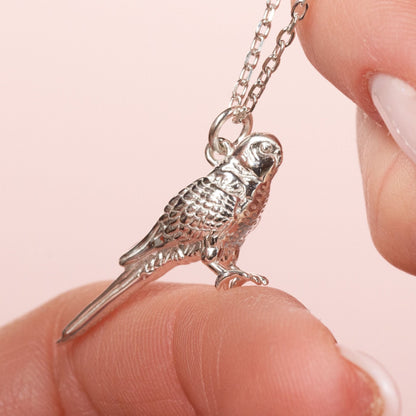 Budgie Silver Necklace - Personalised - MYLEE London