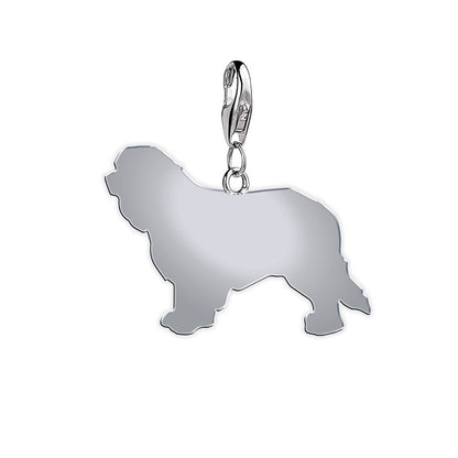 Cavalier King Charles Spaniel Silhouette Silver Charm - MYLEE London