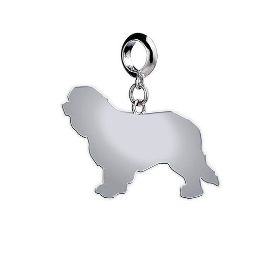 Cavalier King Charles Spaniel Silhouette Silver Charm - MYLEE London