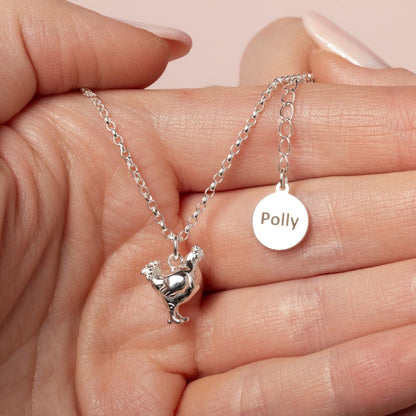Chicken Silver Necklace - Personalised - MYLEE London