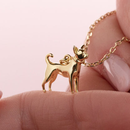 Chihuahua Gold Necklace - Personalised - MYLEE London