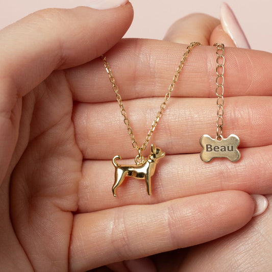 Chihuahua Gold Necklace - Personalised - MYLEE London