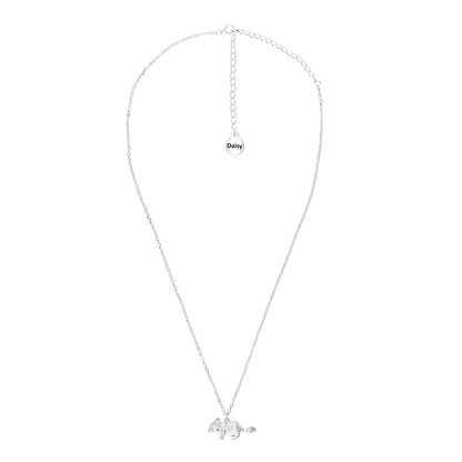 Chinchilla Silver Necklace - Personalised - MYLEE London