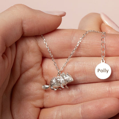 Chinchilla Silver Necklace - Personalised - MYLEE London