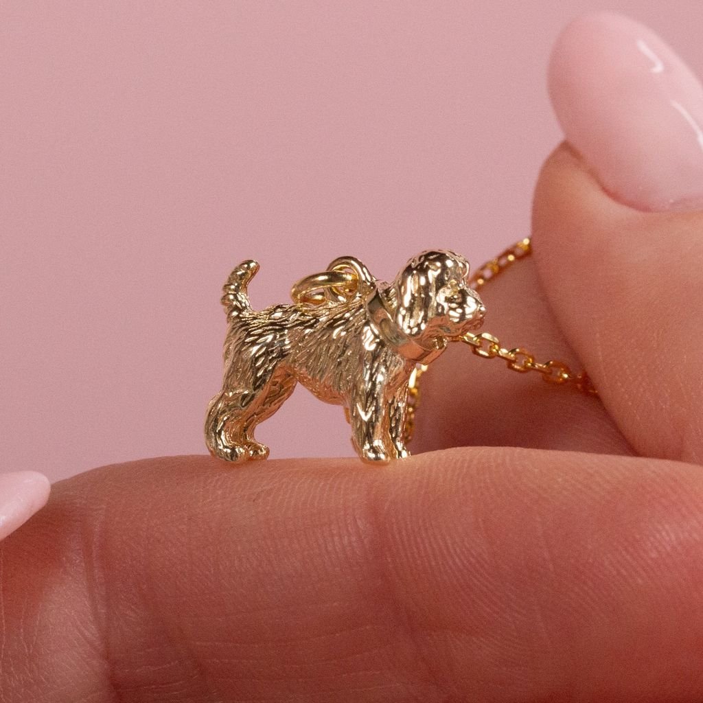 Cockapoo Gold Necklace - Personalised - MYLEE London