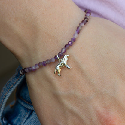 Cocker Spaniel Crystal Bracelet - Personalised - MYLEE London