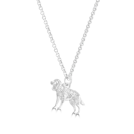 Cocker Spaniel Silver Necklace - Personalised - MYLEE London