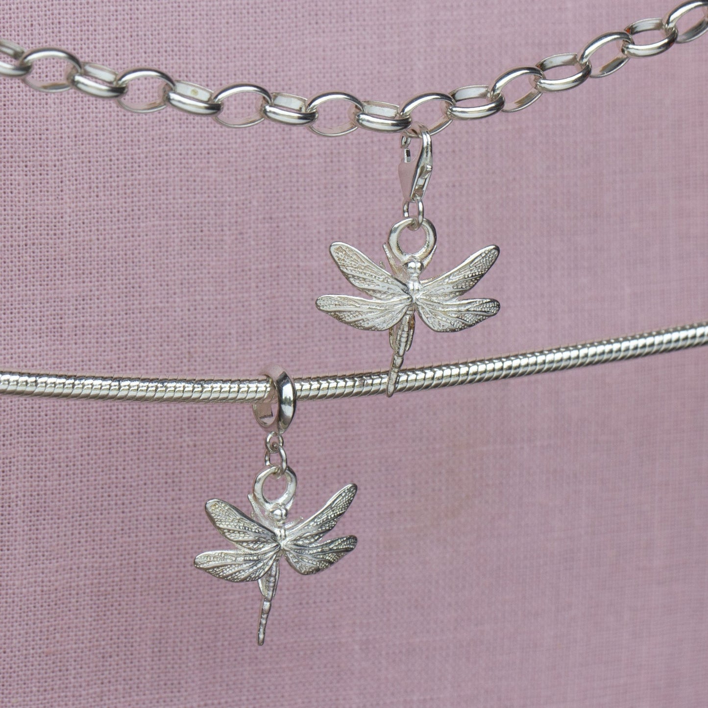 Dragonfly Silver Charm - MYLEE London