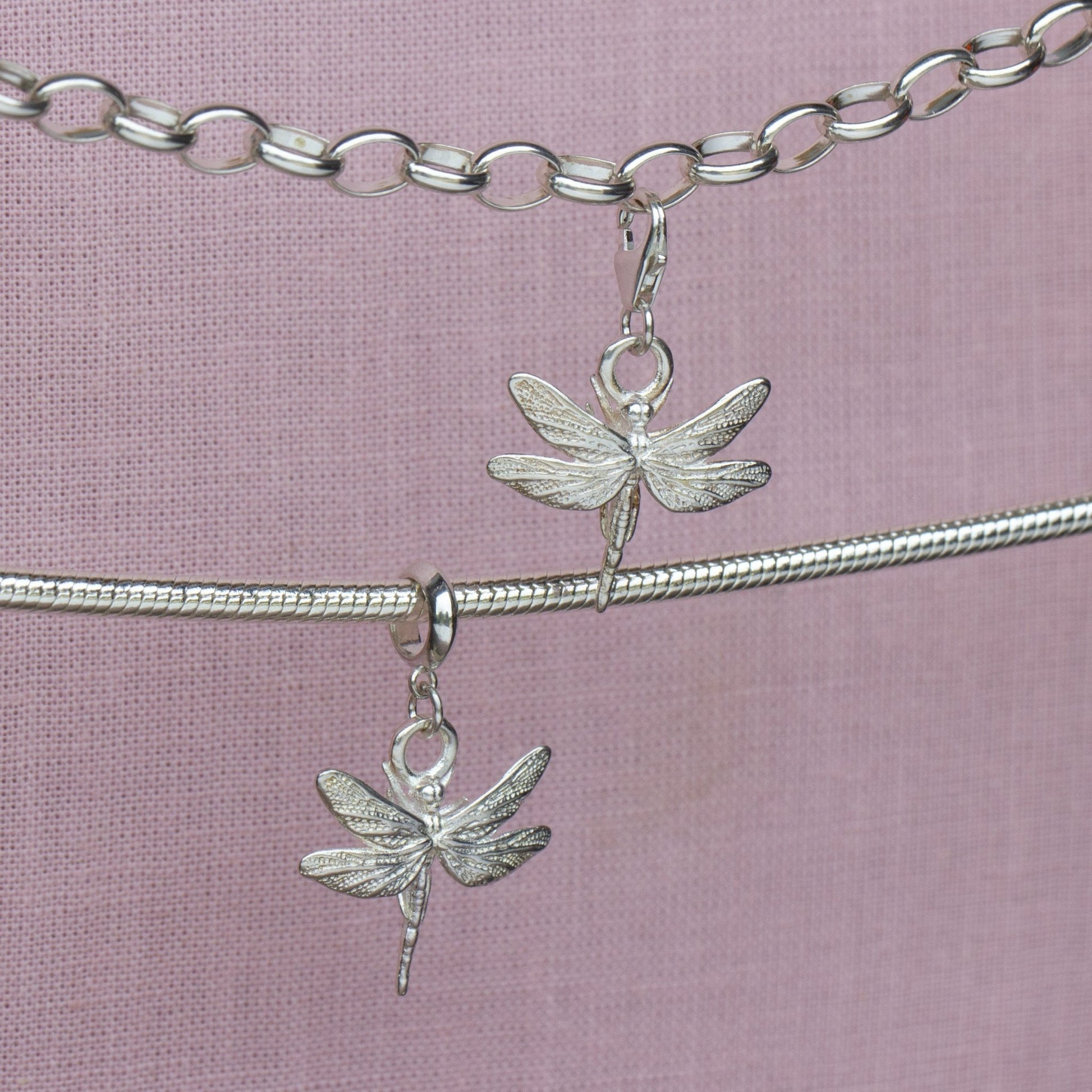 Dragonfly Silver Charm - MYLEE London