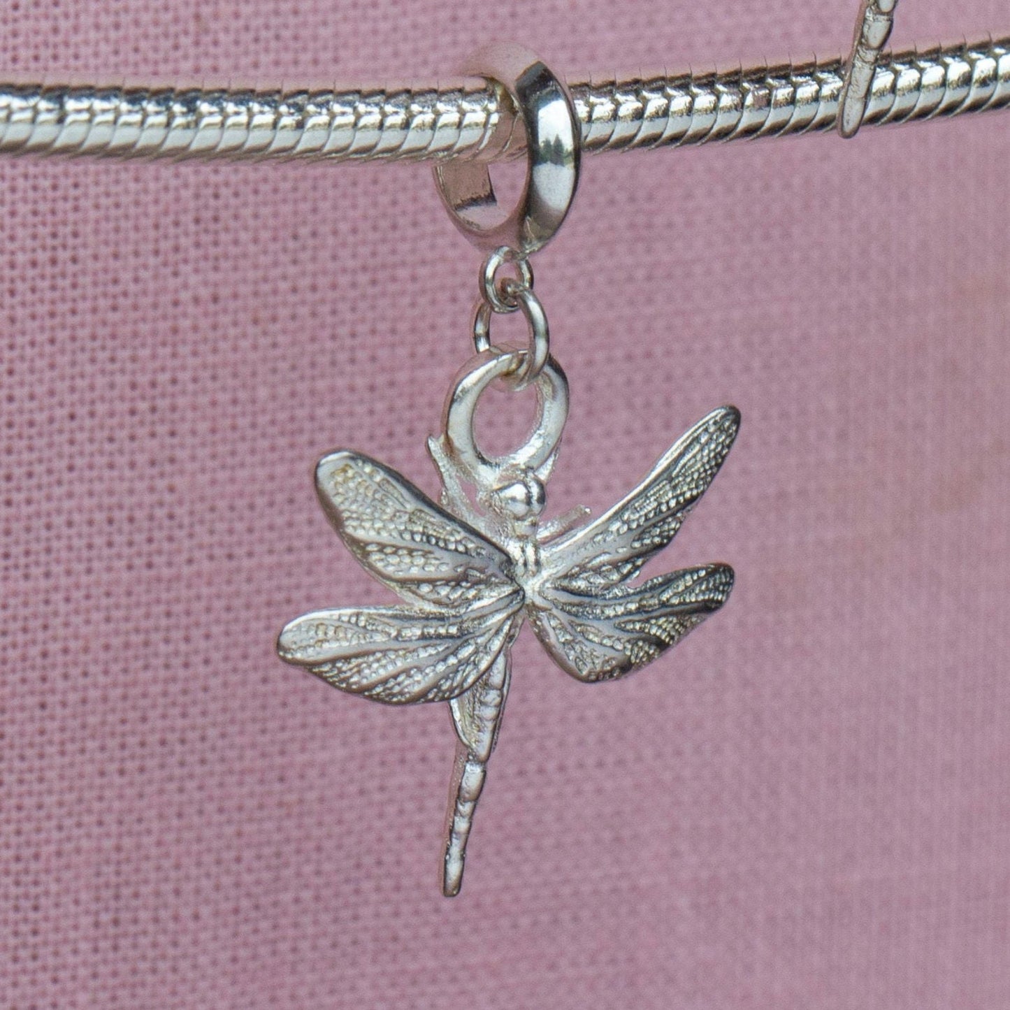 Dragonfly Silver Charm - MYLEE London