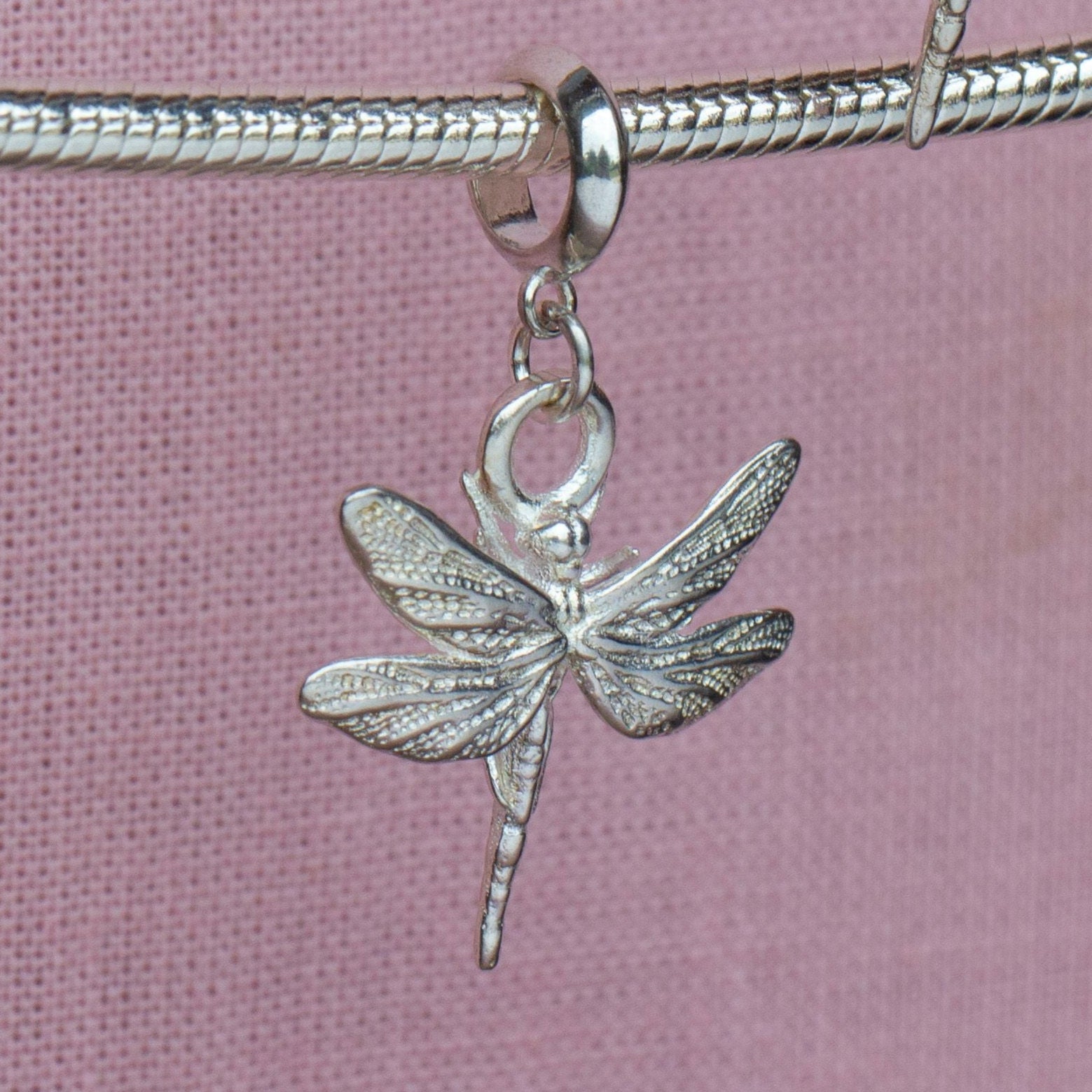 Dragonfly Silver Charm - MYLEE London