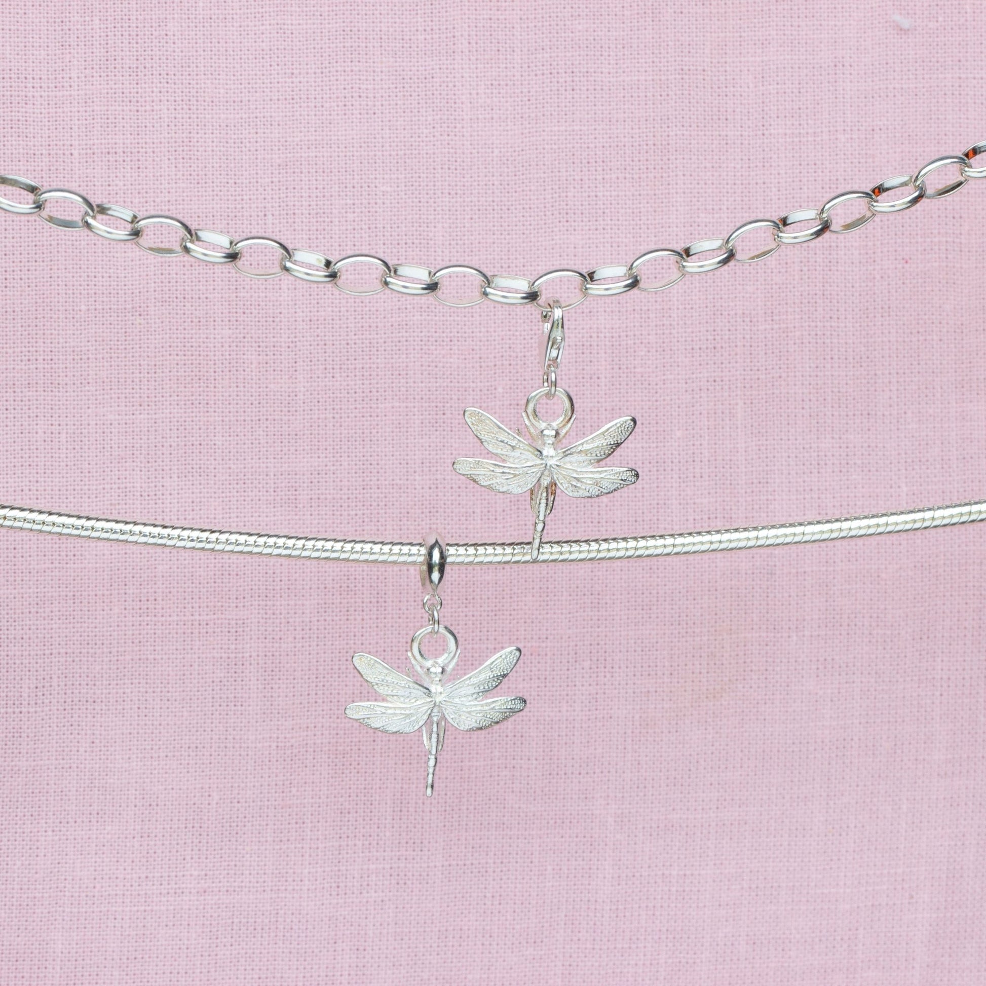 Dragonfly Silver Charm - MYLEE London