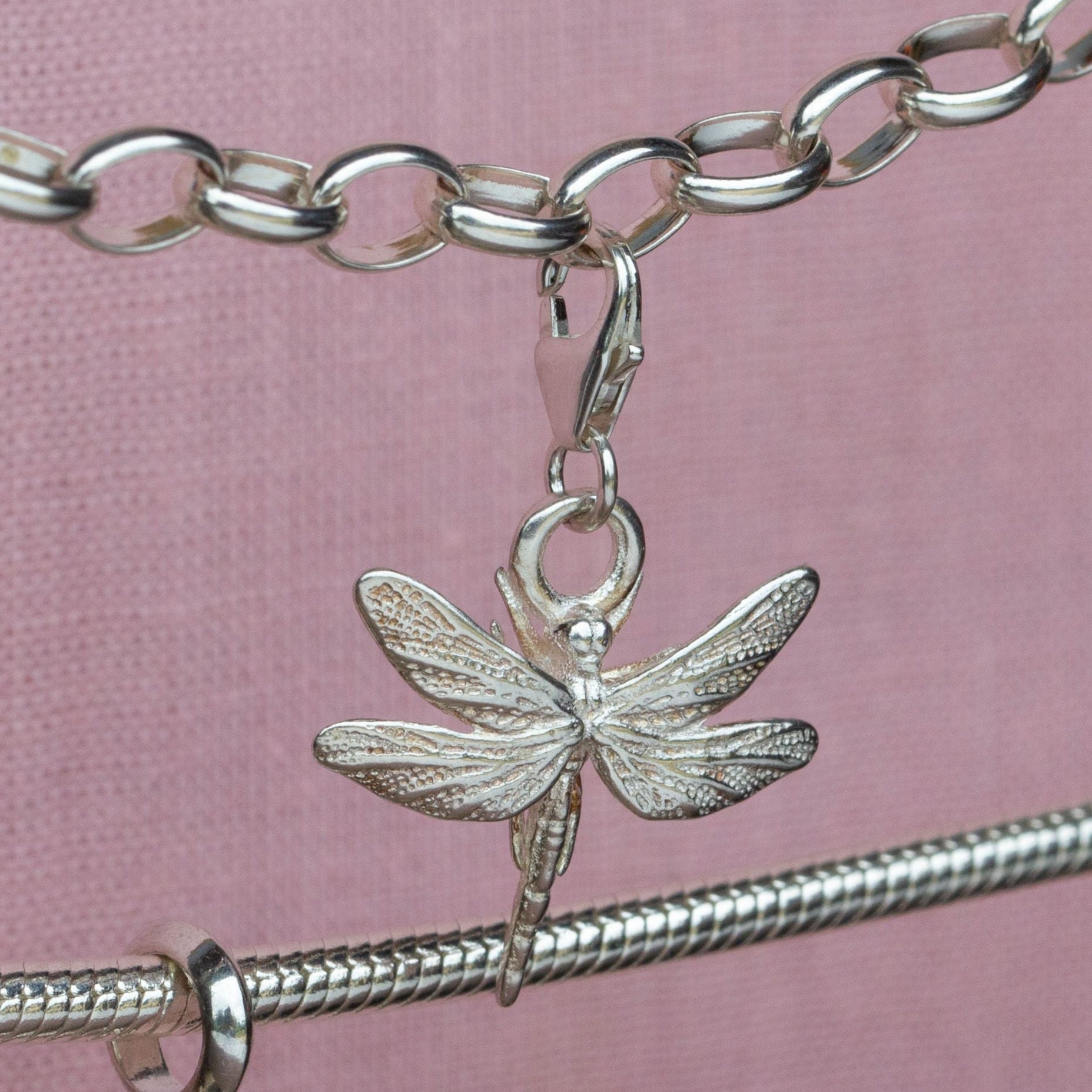 Dragonfly Silver Charm - MYLEE London