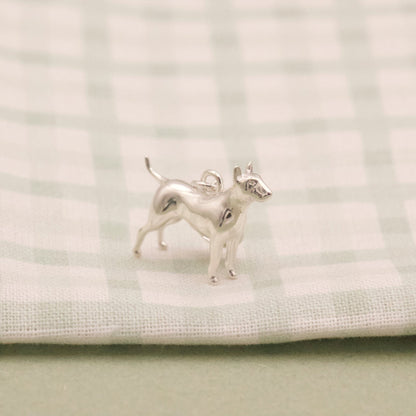English Bull Terrier Silver Charm - MYLEE London