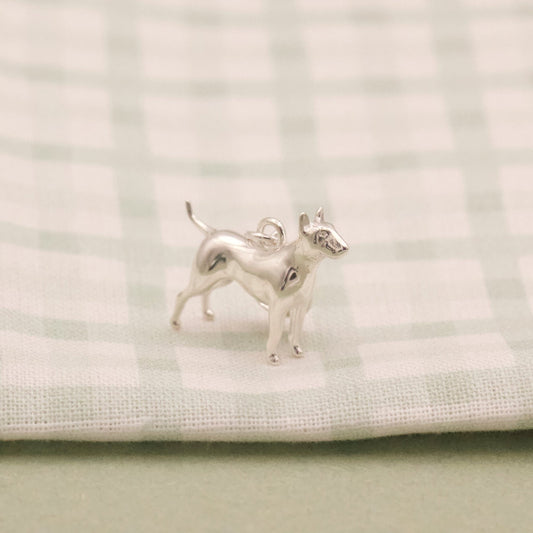 English Bull Terrier Silver Charm - MYLEE London