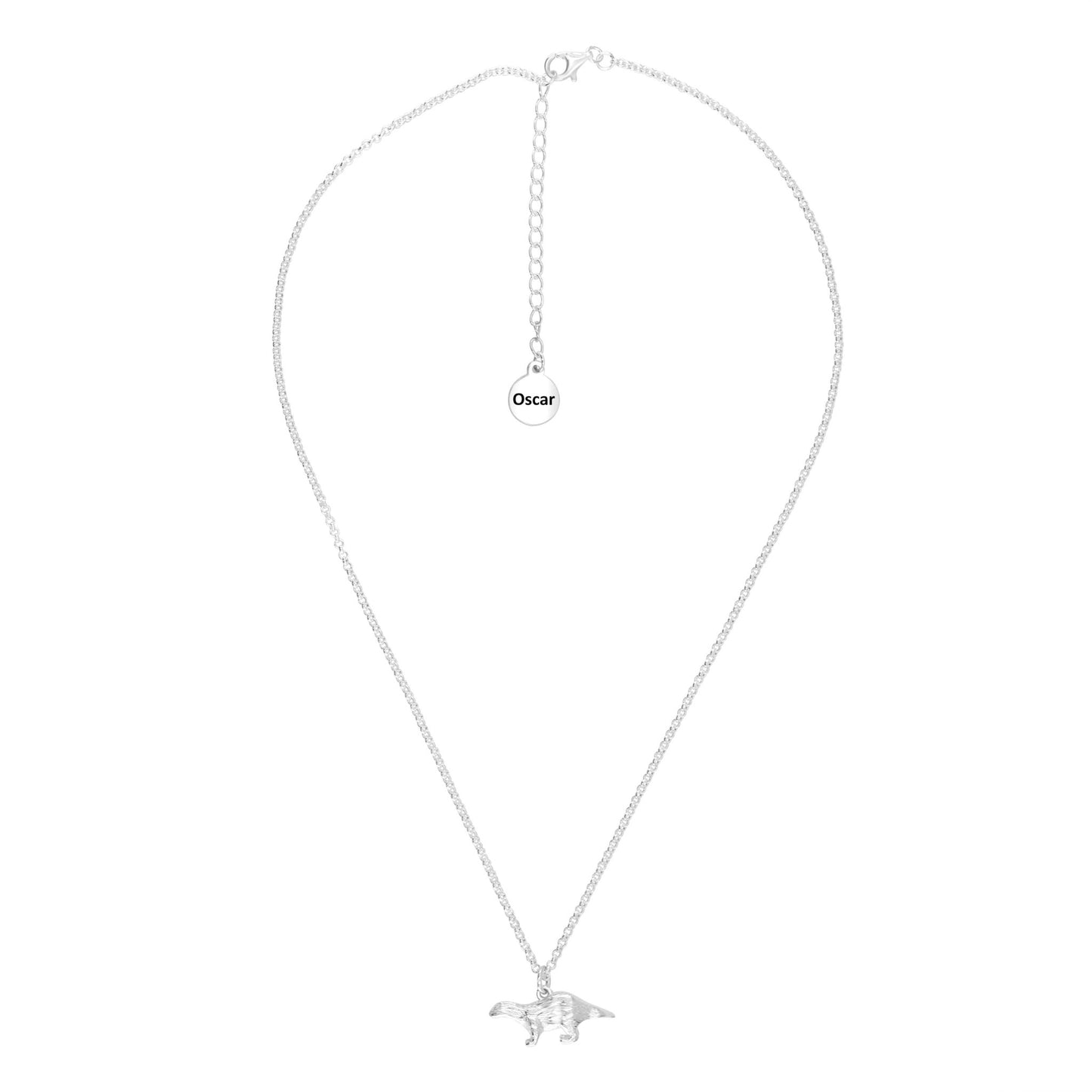 Ferret Silver Necklace - Personalised - MYLEE London