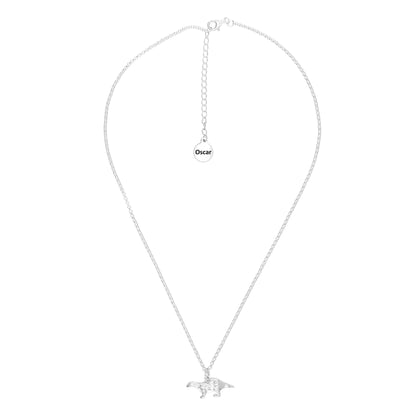 Ferret Silver Necklace - Personalised - MYLEE London