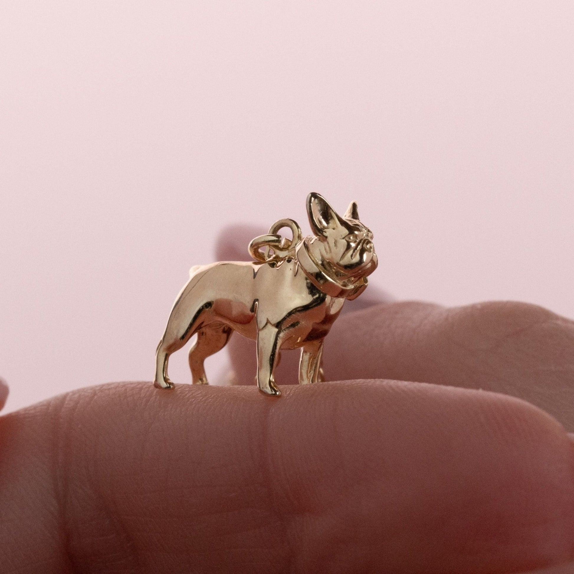 French Bulldog Gold Necklace - Personalised - MYLEE London