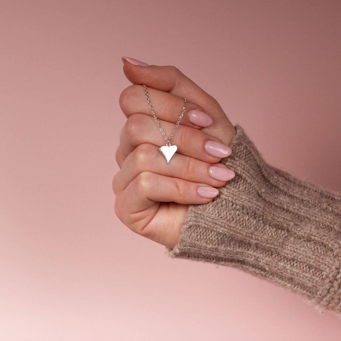 Funky Heart Necklace - Sterling Silver - MYLEE London