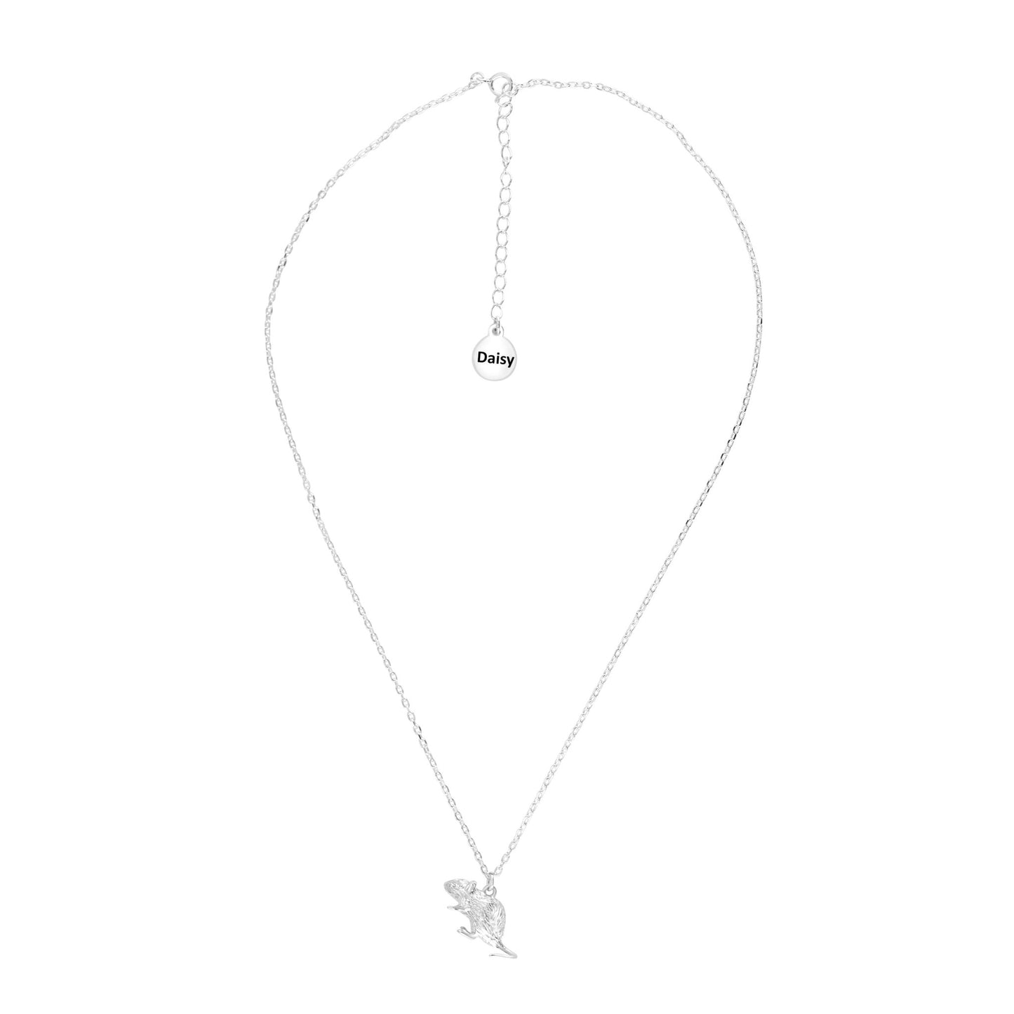 Gerbil Silver Necklace - Personalised - MYLEE London