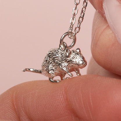 Gerbil Silver Necklace - Personalised - MYLEE London