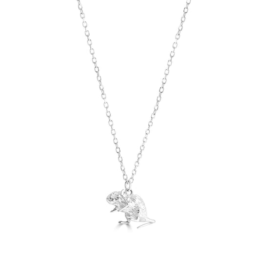 Gerbil Silver Necklace - Personalised - MYLEE London