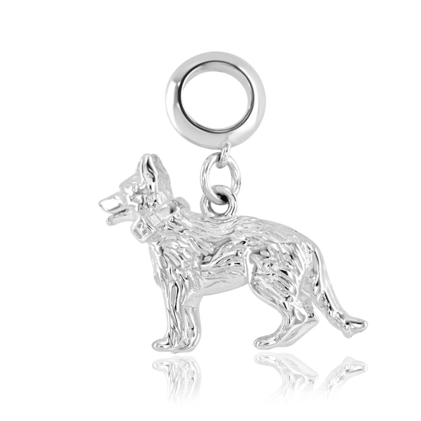 German Shepherd Silver Charm - MYLEE London