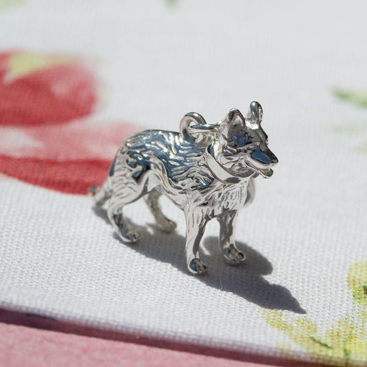 German Shepherd Silver Charm - MYLEE London