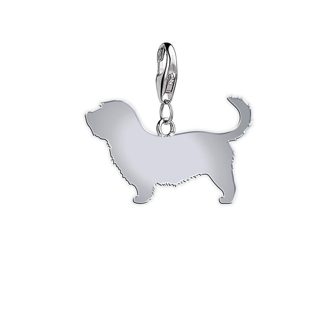 Glen Of Imaal Terrier Silhouette Silver Charm - MYLEE London