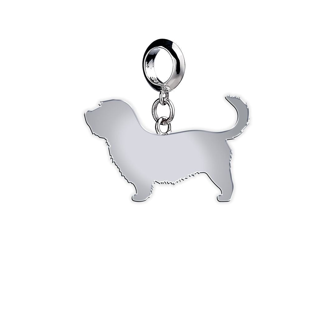 Glen Of Imaal Terrier Silhouette Silver Charm - MYLEE London