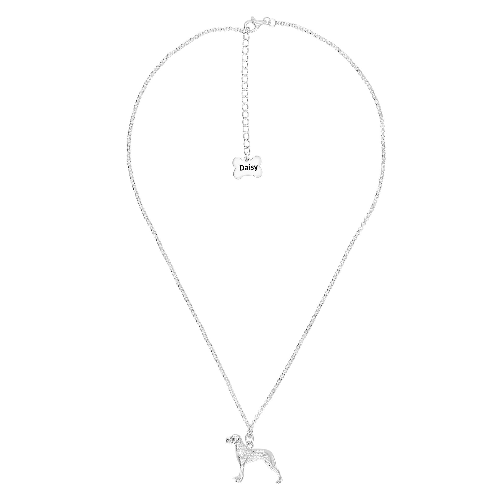 Great Dane Silver Necklace - Personalised - MYLEE London
