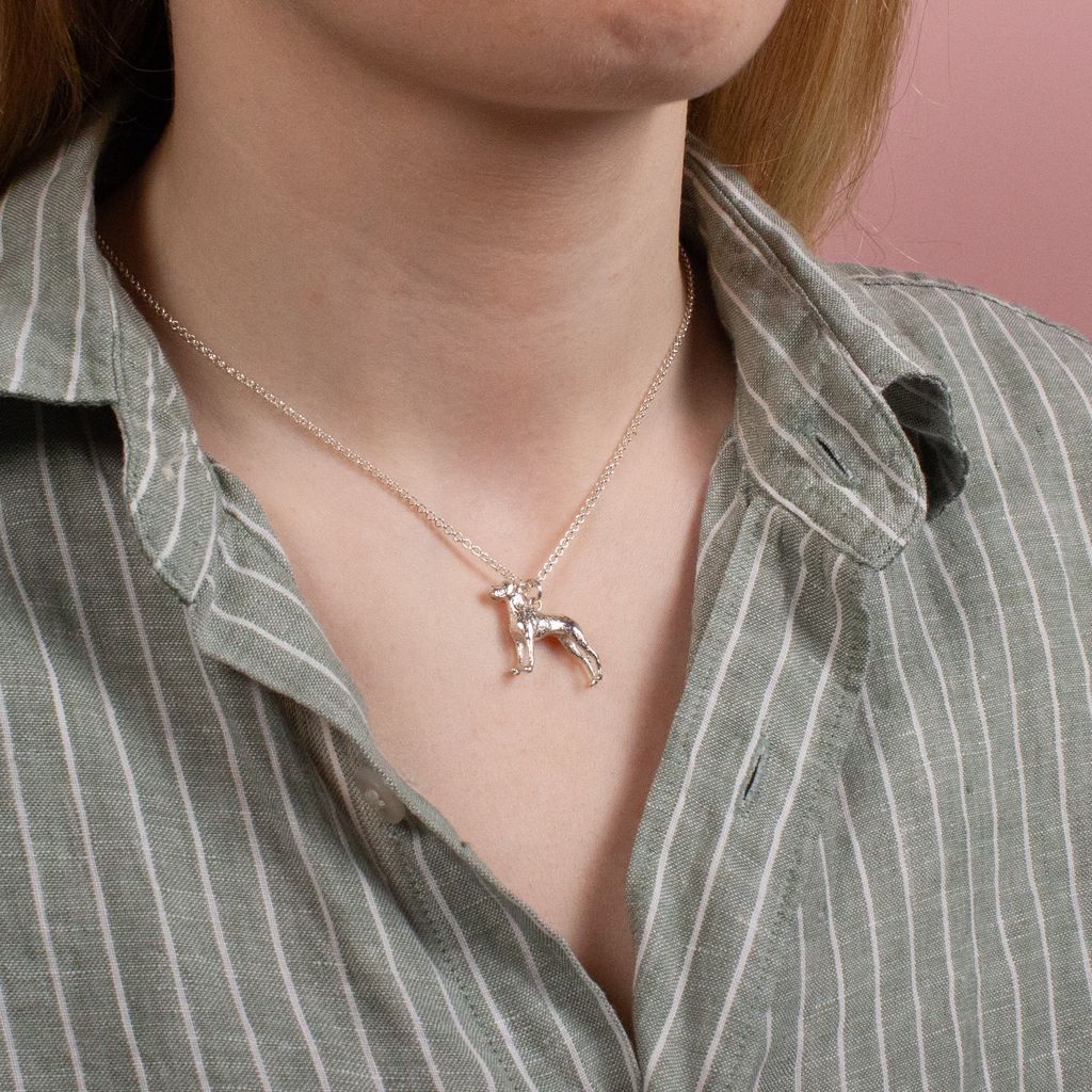 Great Dane Silver Necklace - Personalised - MYLEE London