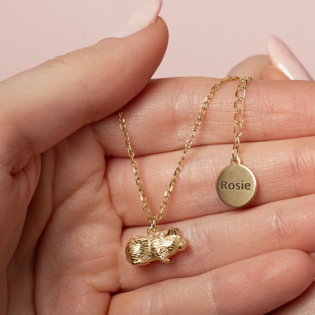 Guinea Pig Gold Necklace - Personalised - MYLEE London