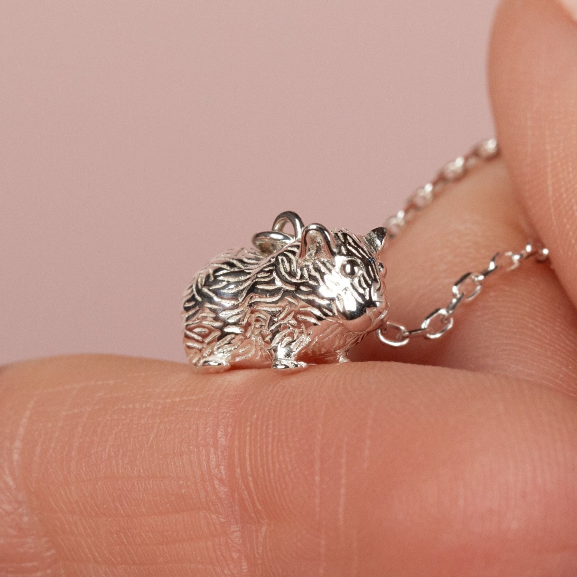 Guinea Pig Silver Necklace - Personalised - MYLEE London