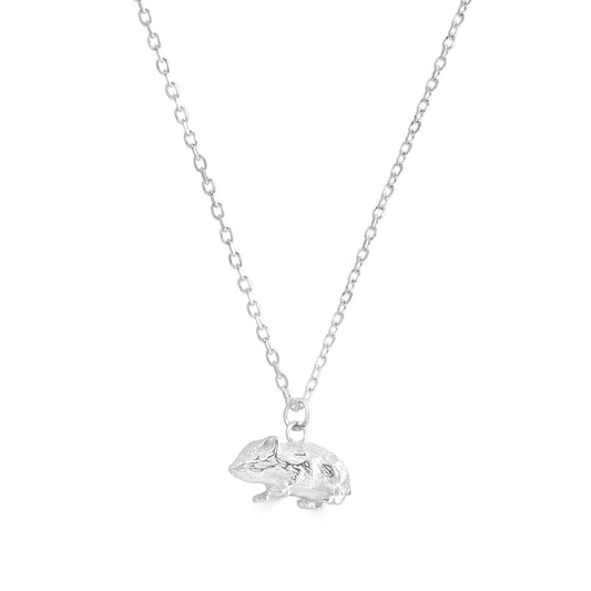 Guinea Pig Silver Necklace - Personalised - MYLEE London
