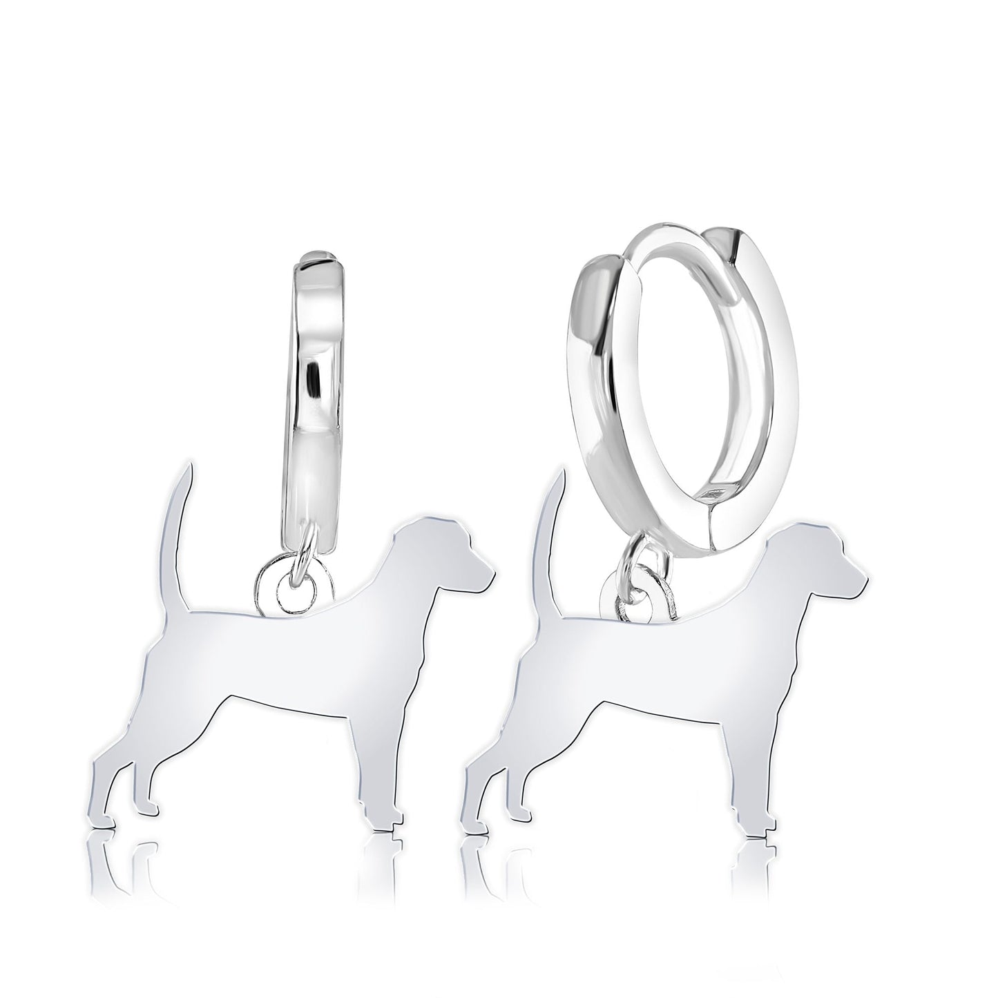 Harrier Silhouette Silver Earrings - MYLEE London