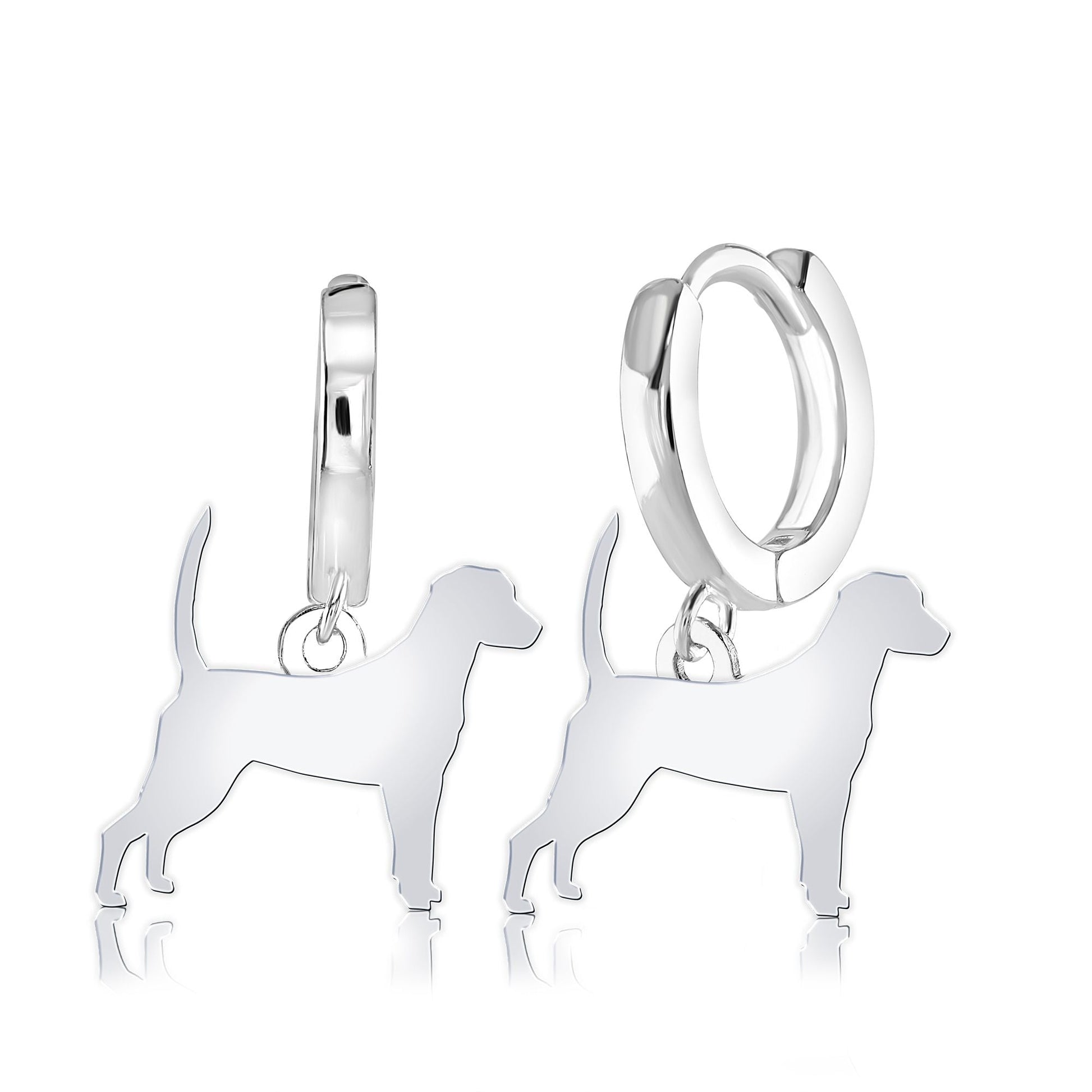 Harrier Silhouette Silver Earrings - MYLEE London