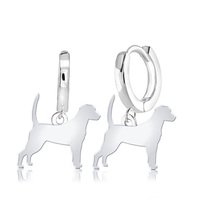 Harrier Silhouette Silver Earrings - MYLEE London