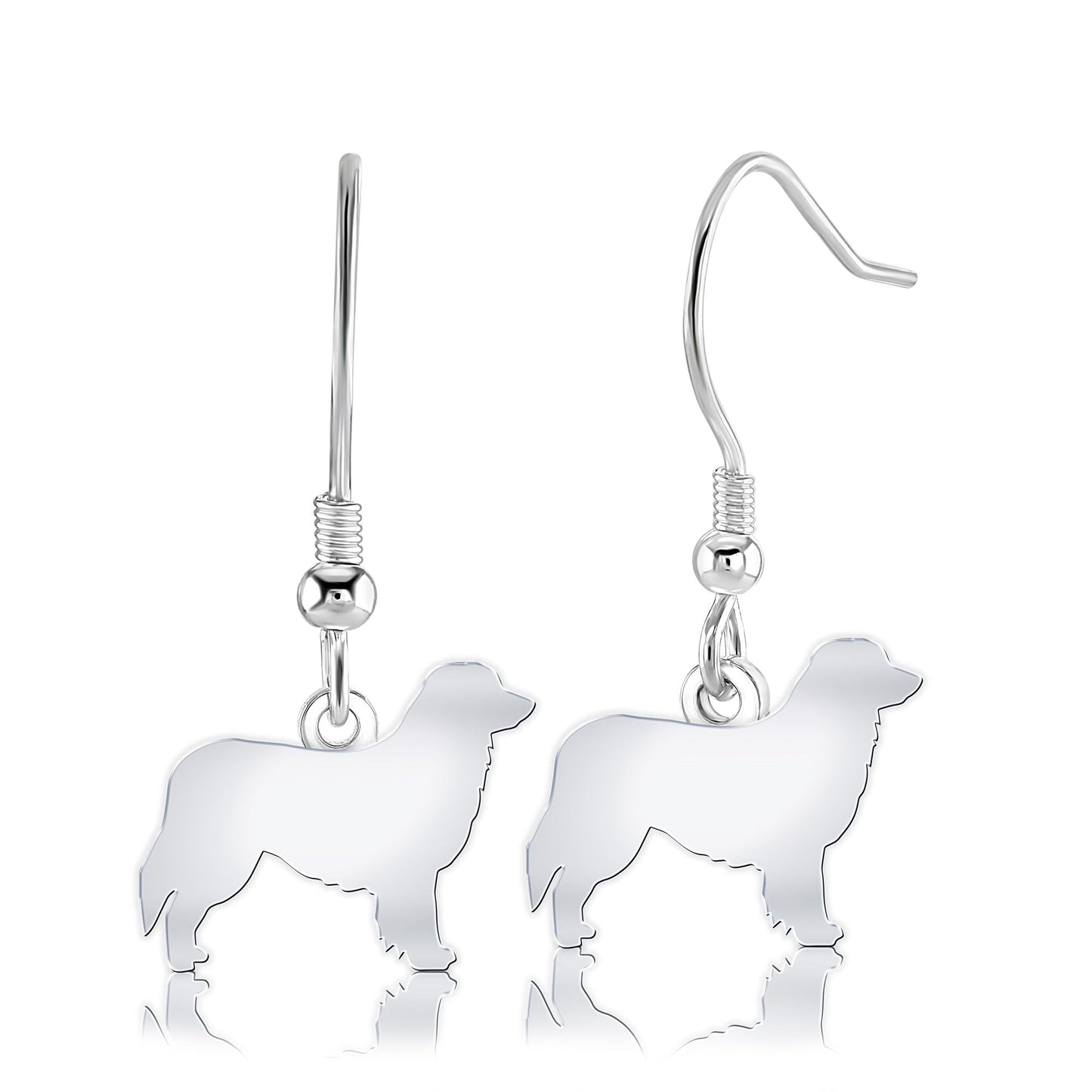 Hovawart Silhouette Silver Earrings - MYLEE London