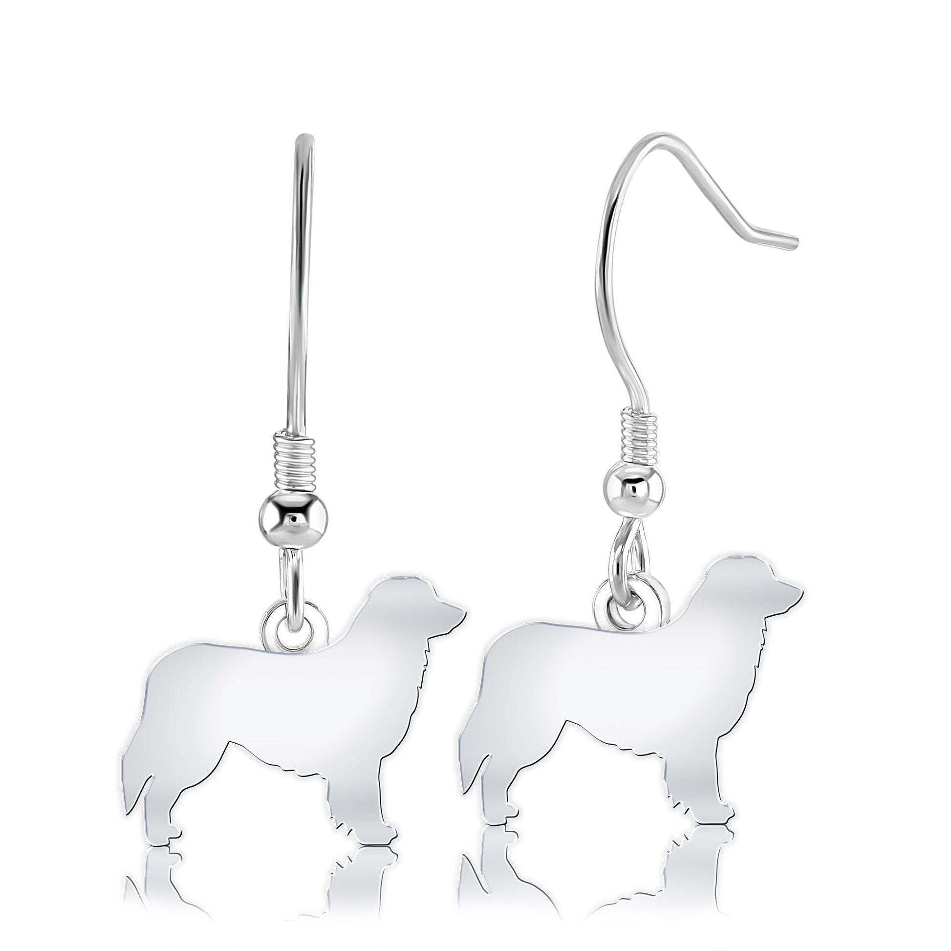 Hovawart Silhouette Silver Earrings - MYLEE London