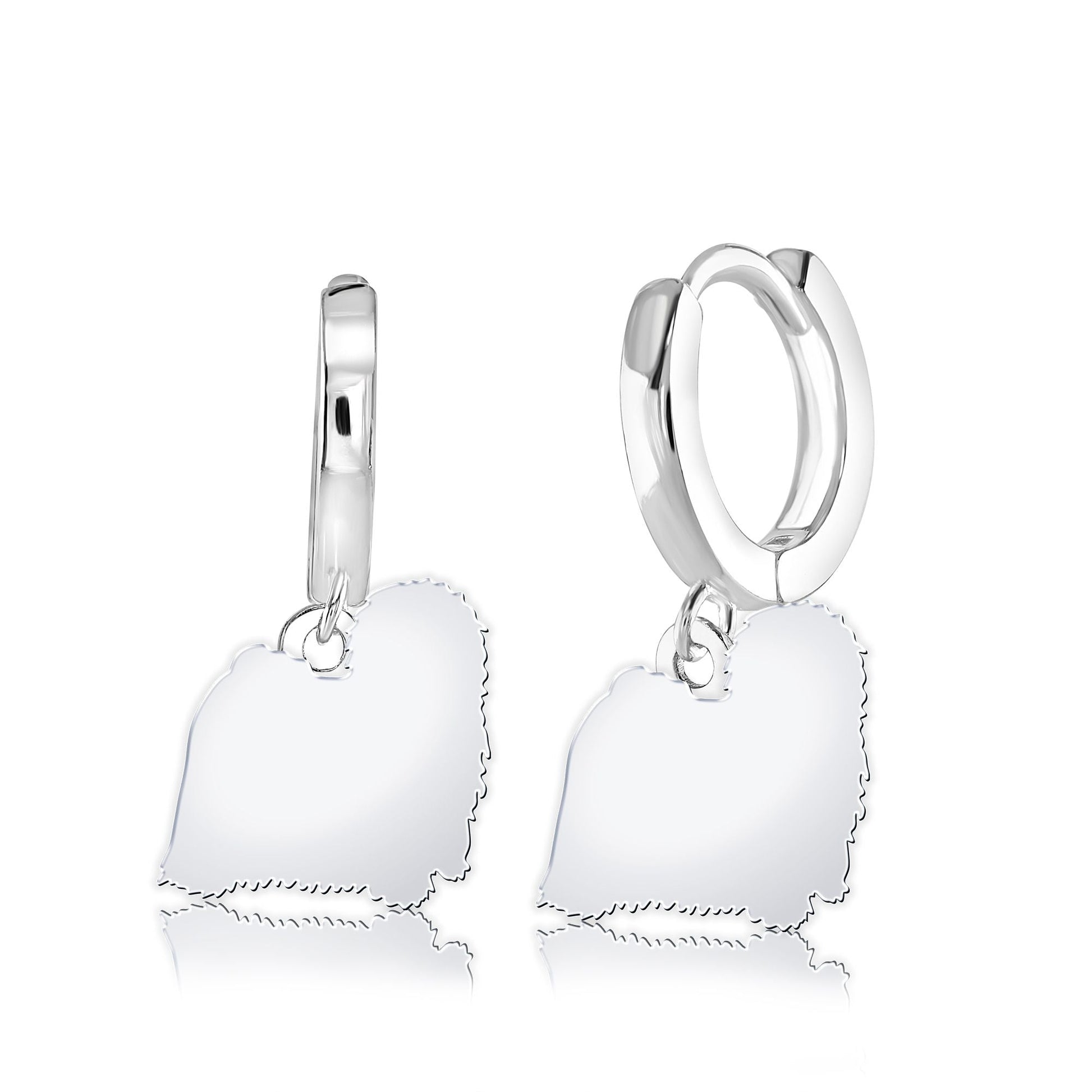 Hungarian Puli Silhouette Silver Earrings - MYLEE London