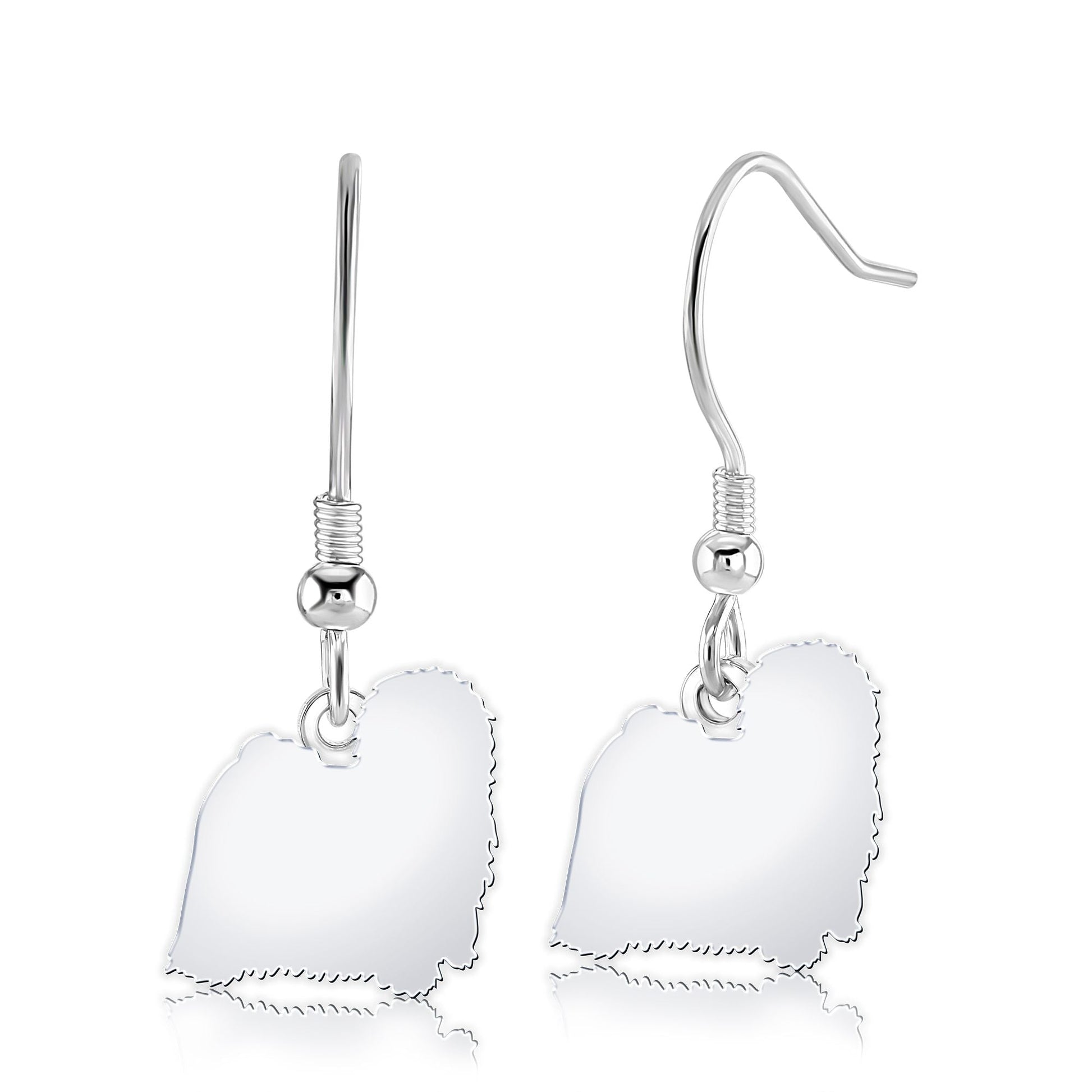 Hungarian Puli Silhouette Silver Earrings - MYLEE London