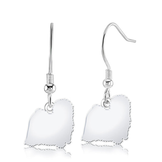 Hungarian Puli Silhouette Silver Earrings - MYLEE London