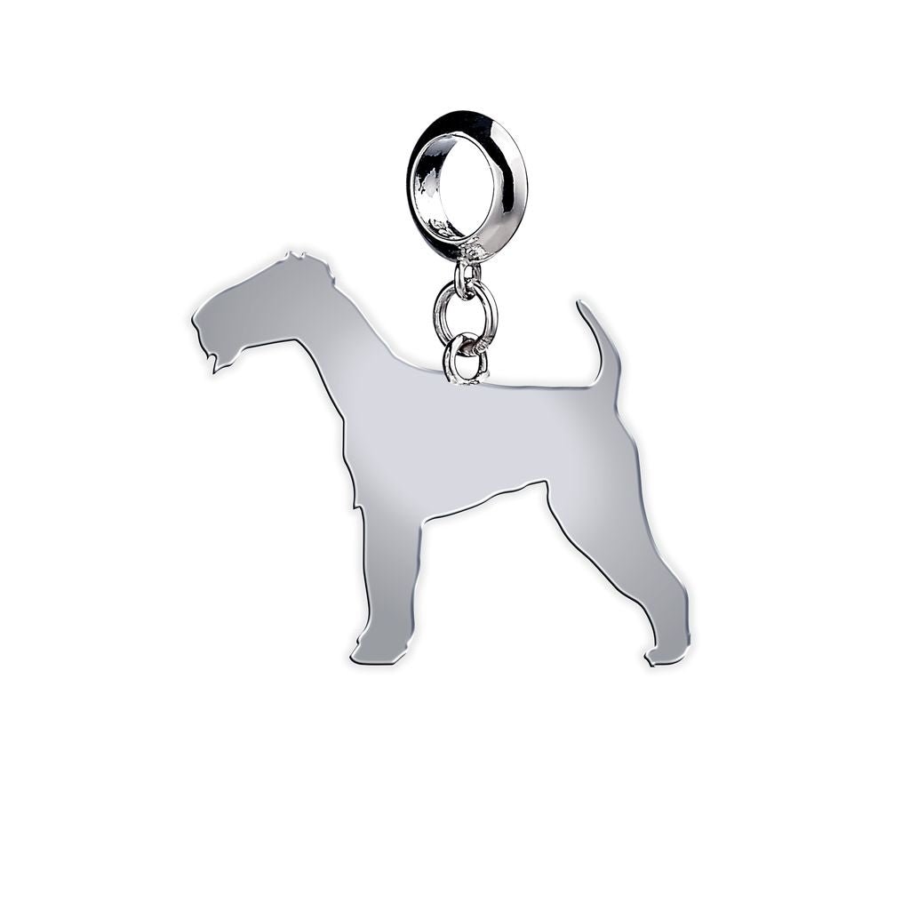 Irish Terrier Silhouette Silver Charm - MYLEE London