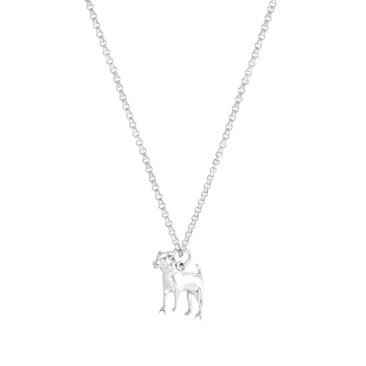 Jack Russell Silver Necklace - Personalised - MYLEE London