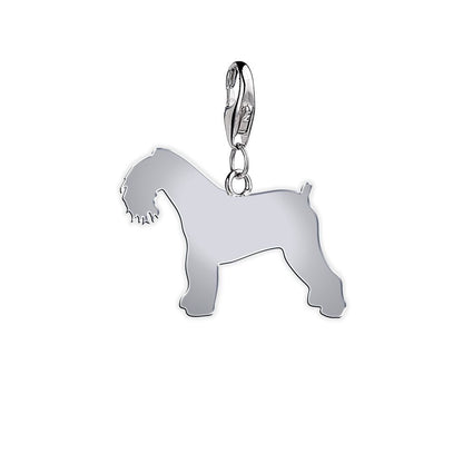 Kerry Blue Terrier Silhouette Silver Charm - MYLEE London