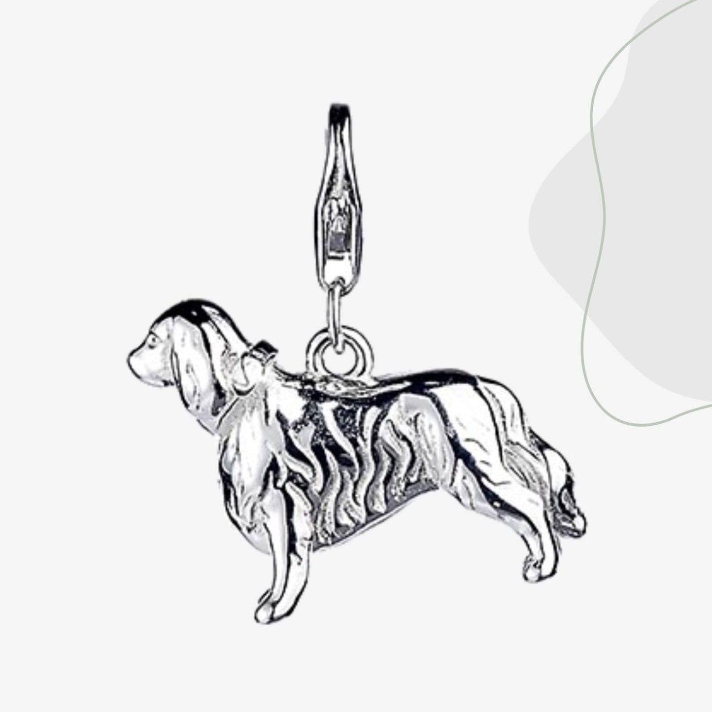 King Charles Spaniel Silver Charm - MYLEE London